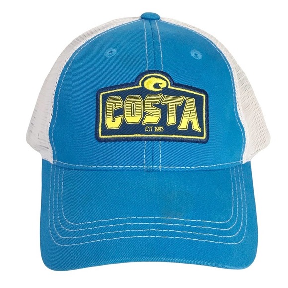 Costa Other - Costa Del Mar Twill With White Mesh Trucker Baseball Hat Cap Snapback